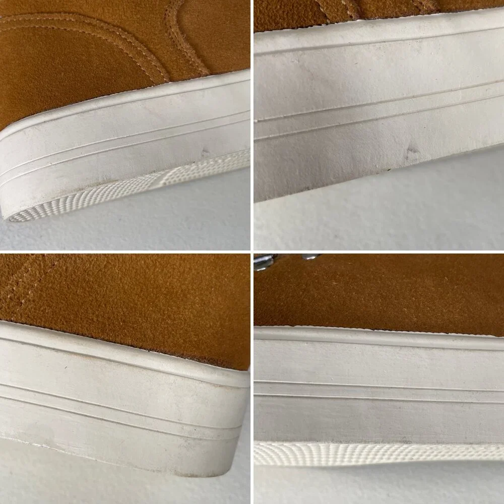 Marc Fisher Darlen Leather Platform Ankle Boots Size 8